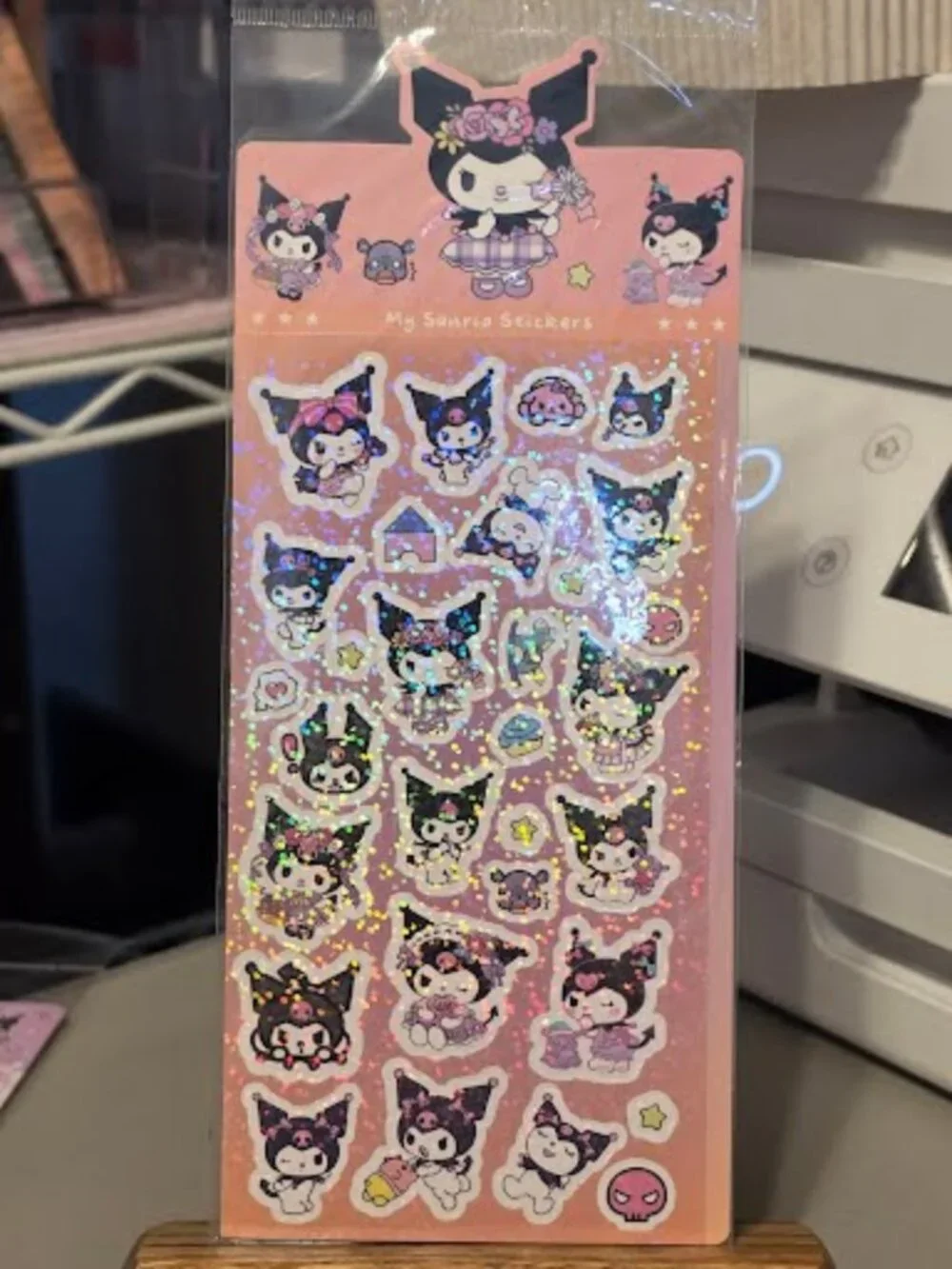 STK-2530 Kuromi Laser Sticker Sheet